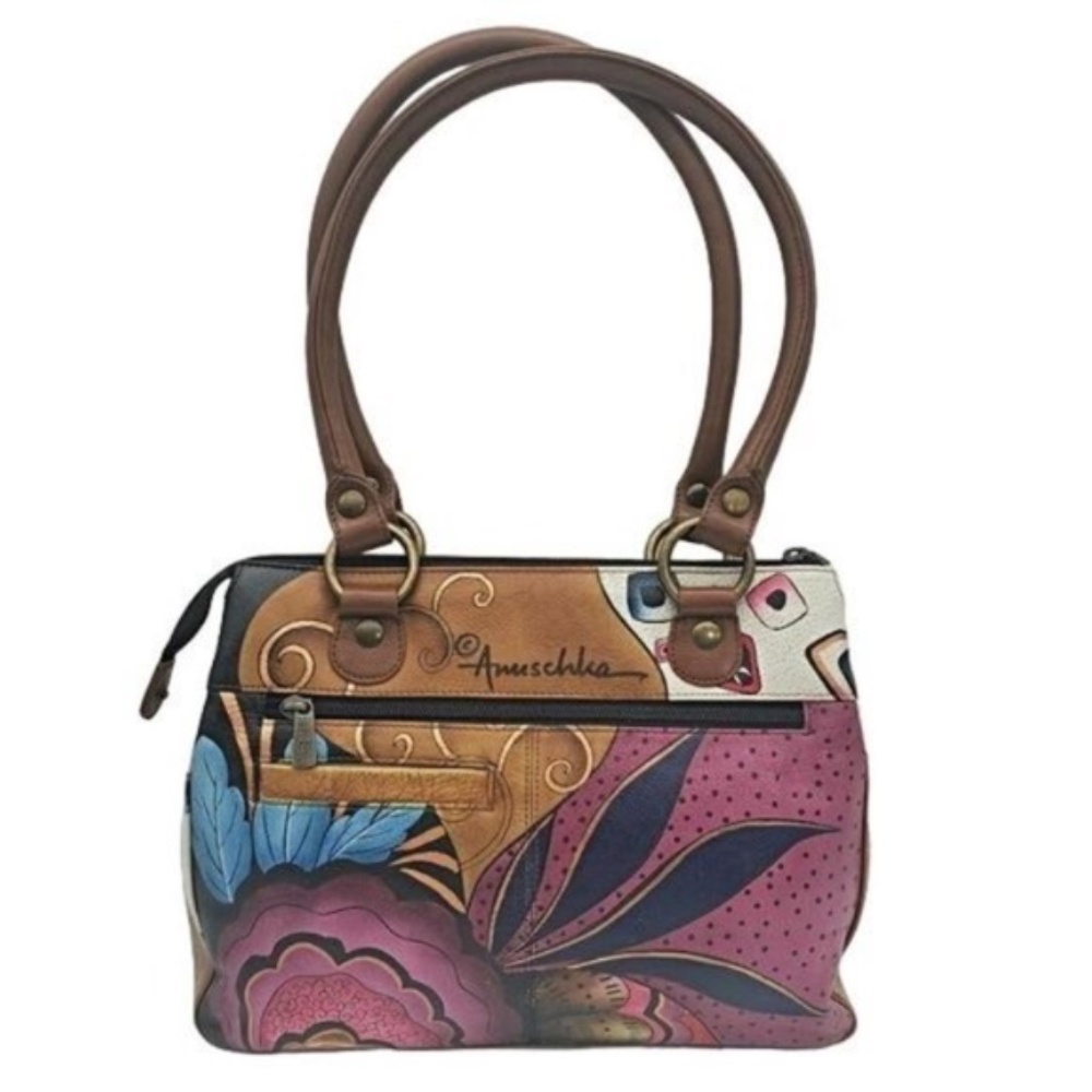 Anuschka Hand painted leather shoulder bag